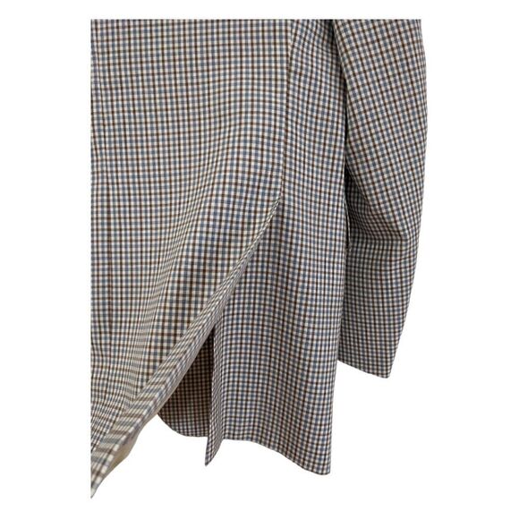 LIKE NEW CANALI Italy Men's 100% Wool Plaid Check Brown Two Button Blazer Sz 52L - Picture 11 of 13